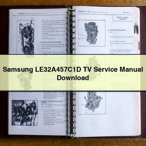 Télécharger le manuel de service du téléviseur Samsung LE32A457C1D en format PDF