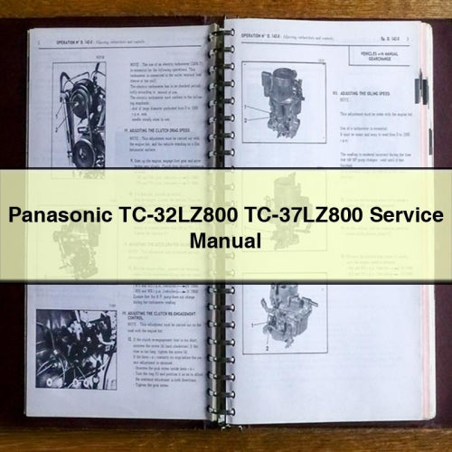 Manuel de service Panasonic TC-32LZ800 TC-37LZ800 Télécharger PDF