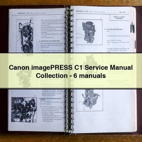 Manuels d'entretien Canon imagePRESS C1 - Collection de 6 manuels à télécharger au format PDF