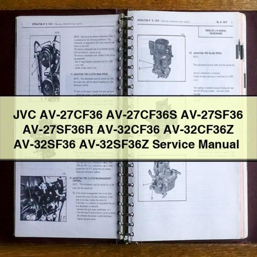 JVC AV-27CF36 AV-27CF36S AV-27SF36 AV-27SF36R AV-32CF36 AV-32CF36Z AV-32SF36 AV-32SF36Z Service Manual PDF Download