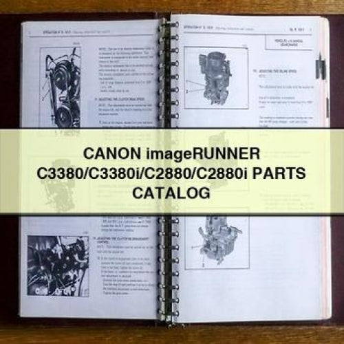 CANON imageRUNNER C3380/C3380i/C2880/C2880i Parts Catalog