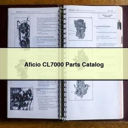 Aficio CL7000 Parts Catalog