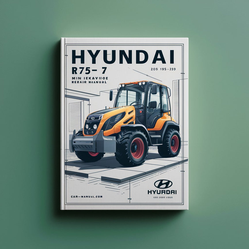 Manual de servicio y reparación de miniexcavadoras Hyundai R75-7