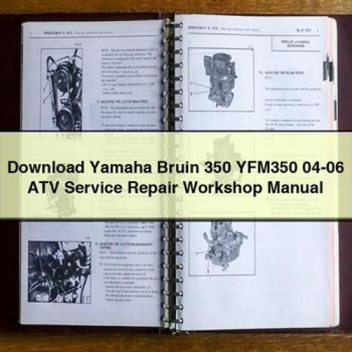 Download Yamaha Bruin 350 YFM350 04-06 ATV Service Repair Workshop Manual PDF