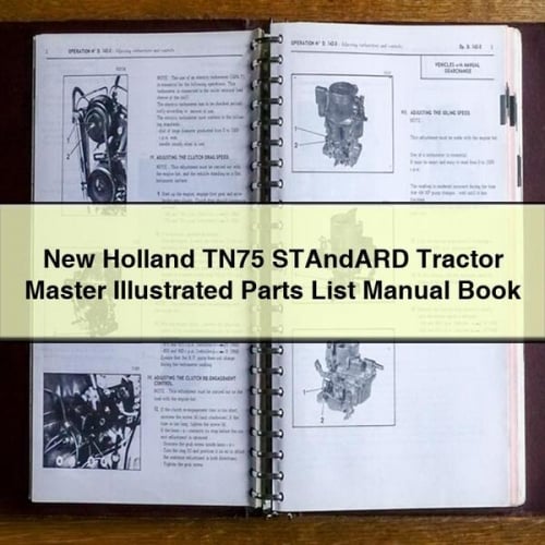 Manual ilustrado de piezas del tractor New Holland TN75 STAndARD