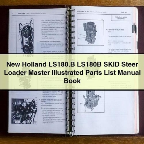 Manual ilustrado de la lista de piezas del minicargador LS180.B de New Holland LS180B