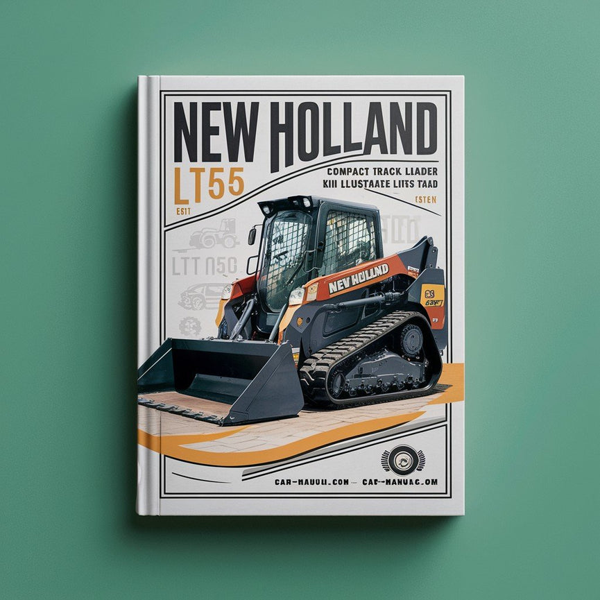 Manual de lista de piezas ilustradas del SKID Steer Master de la cargadora compacta de orugas LT185.B LT185B de New Holland