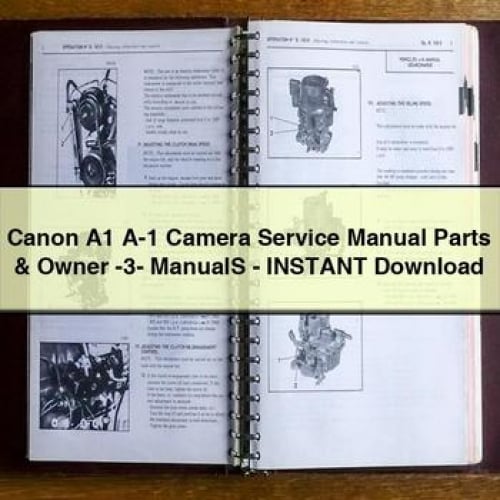 Canon A1 A-1 Camera Service Manual Parts & Owner -3- ManualS - Instant Download PDF