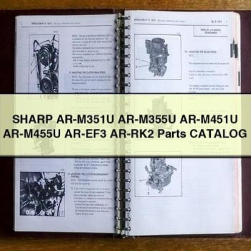 SHARP AR-M351U AR-M355U AR-M451U AR-M455U AR-EF3 AR-RK2 Parts Catalog