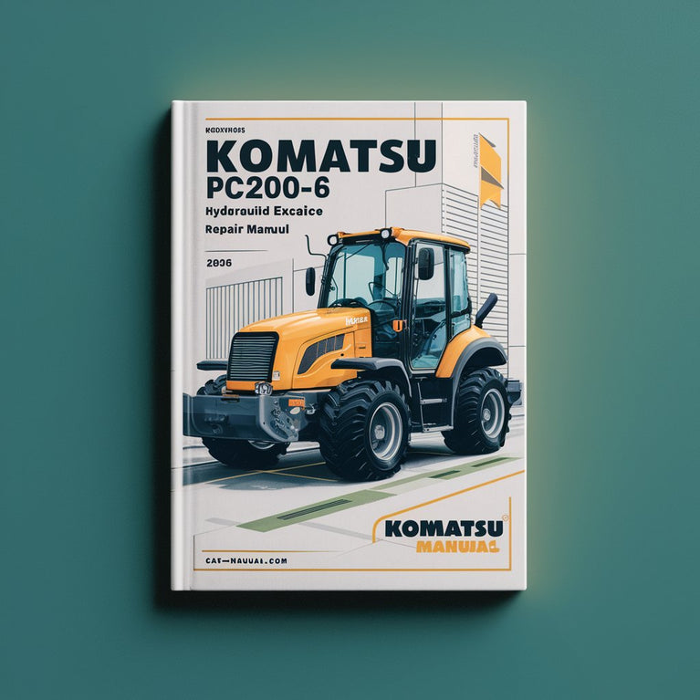 Manual de servicio y reparación de la excavadora hidráulica Komatsu PC200-6