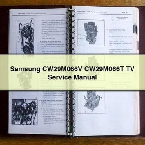 Samsung CW29M066V CW29M066T TV Service Manual PDF Download