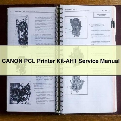 CANON PCL Printer Kit-AH1 Service Manual PDF Download