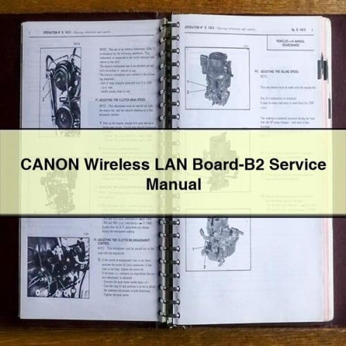 CANON Wireless LAN Board-B2 Service Manual PDF Download