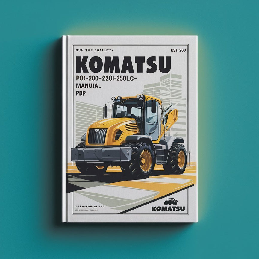 Komatsu PC200-210-220-250LC-6LE Excavator Manual