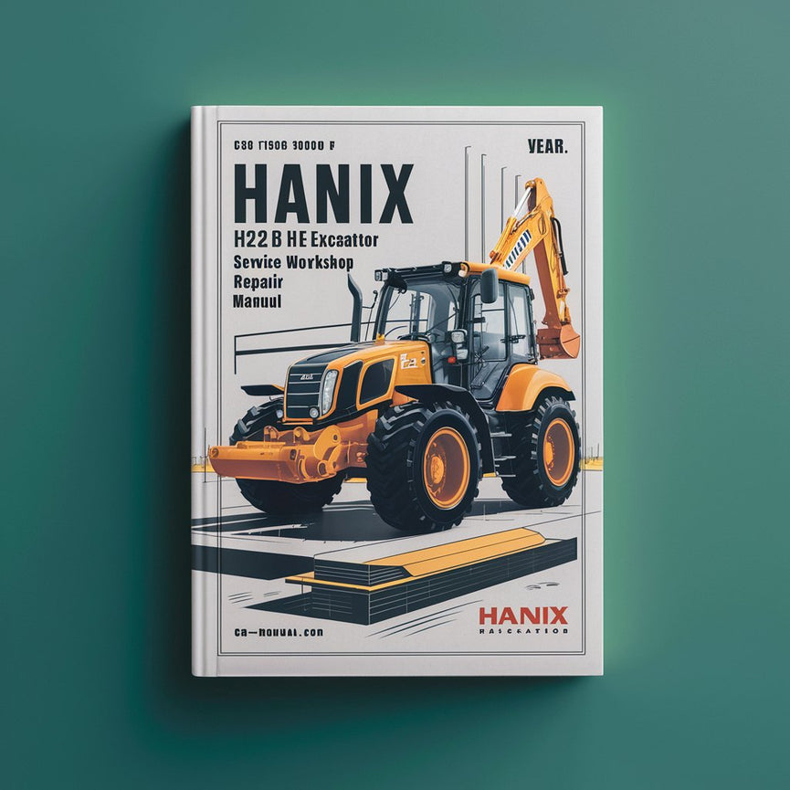 Manual de reparación y servicio del taller de excavadoras HANIX H22B H 22 B