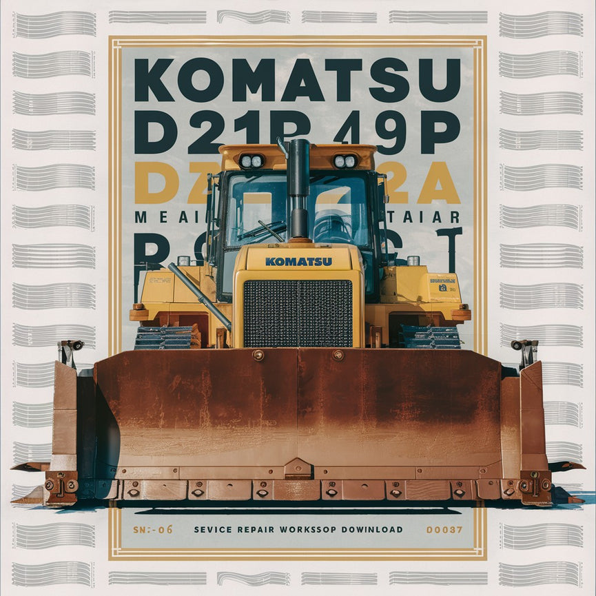 Komatsu D20A-6 D20P-6 D20P-6A D20PL-6 D20PLL-6 D20S-6 D20Q-6 D21A-6 D21E-6 D21P-6 D21P-6A D21P-6B D21PL-6 D21S-6 D21S-6A D21Q-6 Dozer Bulldozer Service Repair Workshop Manual  (SN: 60001an