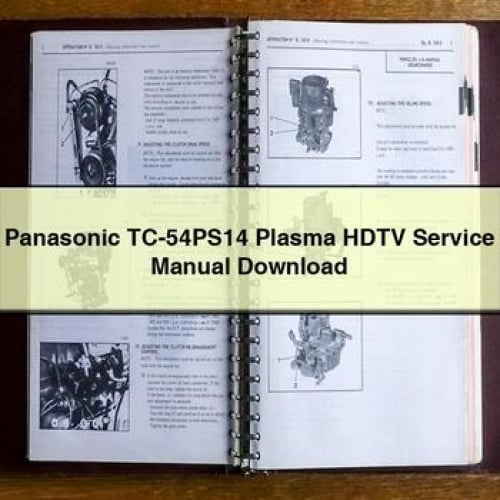 Panasonic TC-54PS14 Plasma HDTV Service Manual Download PDF