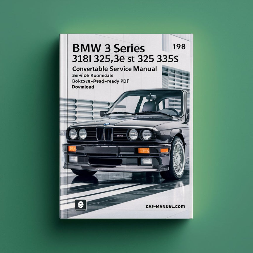 Manual de reparación y servicio del taller del BMW Serie 3 (E30) 318i 325 325e 325es 325i 325is 325 Convertible 1984-1990 (166 MB, búsqueda, impresión, marcado como favorito, compatible con iPad)