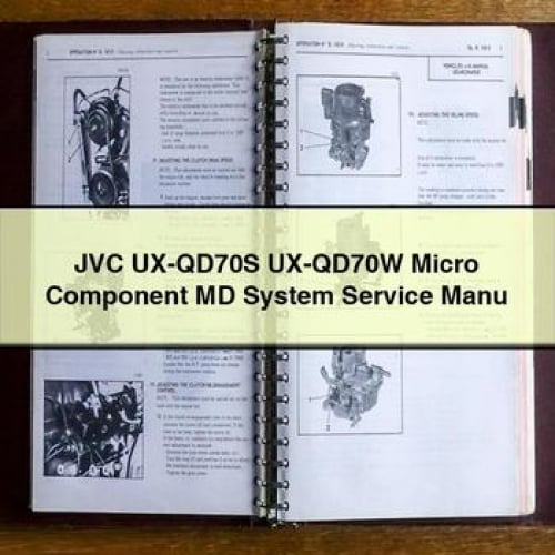 JVC UX-QD70S UX-QD70W Micro Component MD System Service Manu