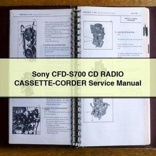 Sony CFD-S700 CD RADIO CASSETTE-CORDER Service Manual PDF Download