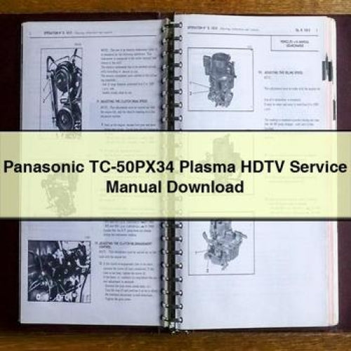 Panasonic TC-50PX34 Plasma HDTV Service Manual Download PDF