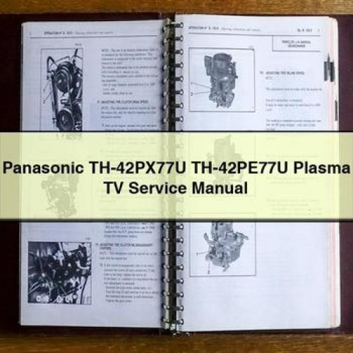 Panasonic TH-42PX77U TH-42PE77U Plasma TV Service Manual PDF Download