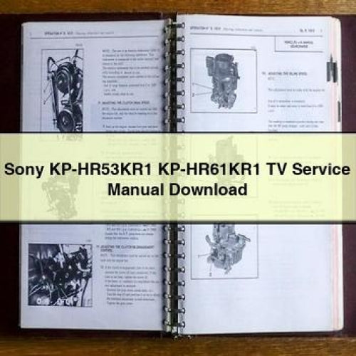 Sony KP-HR53KR1 KP-HR61KR1 TV Service Manual Download PDF