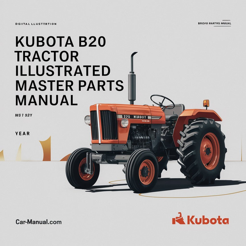 Kubota B20 Tractor Illustrated Master Parts Manual PDF Download