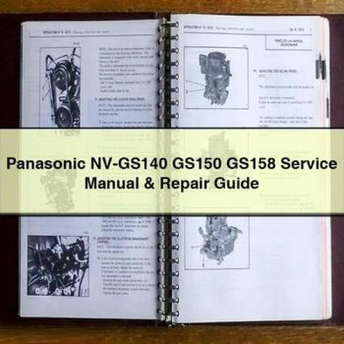 Panasonic NV-GS140 GS150 GS158 Service Manual & Repair Guide PDF Download