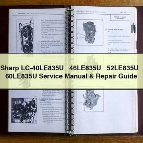 Sharp LC-40LE835U + 46LE835U + 52LE835U + 60LE835U Service Manual & Repair Guide PDF Download