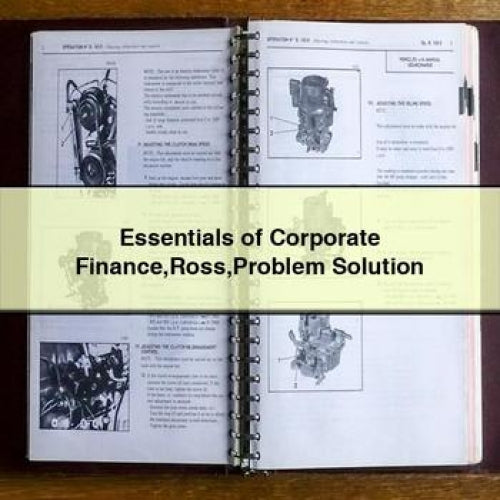 Essentials of Corporate Finance Ross Problem Solution