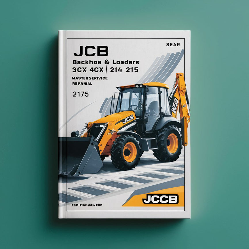 Manual de servicio y reparación maestro de retroexcavadoras y cargadoras JCB 3CX 4cx 214e 214 215 217