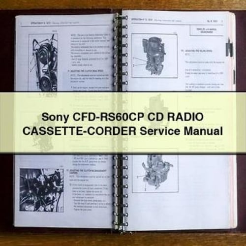 Sony CFD-RS60CP CD RADIO CASSETTE-CORDER Service Manual PDF Download