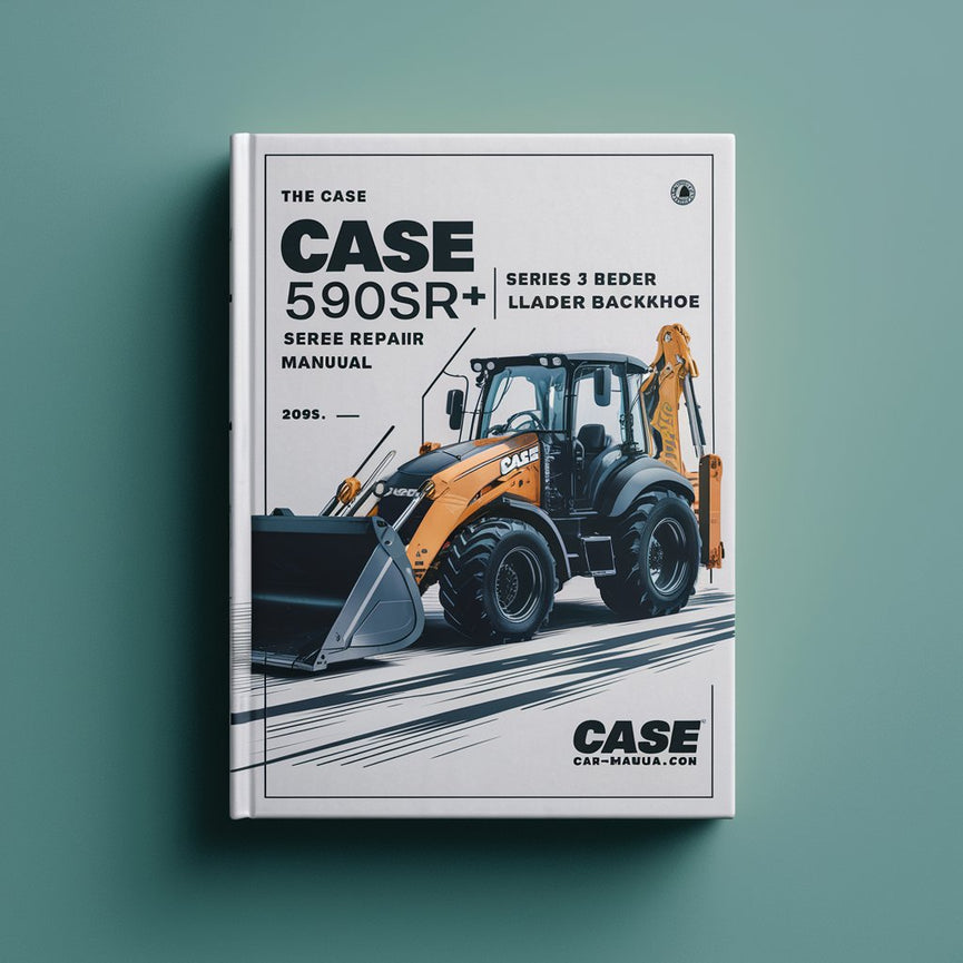 Manual de servicio y reparación de retroexcavadoras cargadoras CASE serie 580SR, 580SR+, 590SR y 695SR -