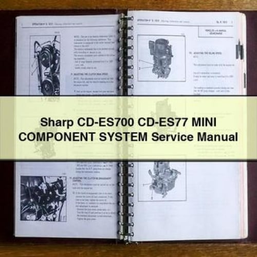 Sharp CD-ES700 CD-ES77 MINI Component System Service Manual PDF Download