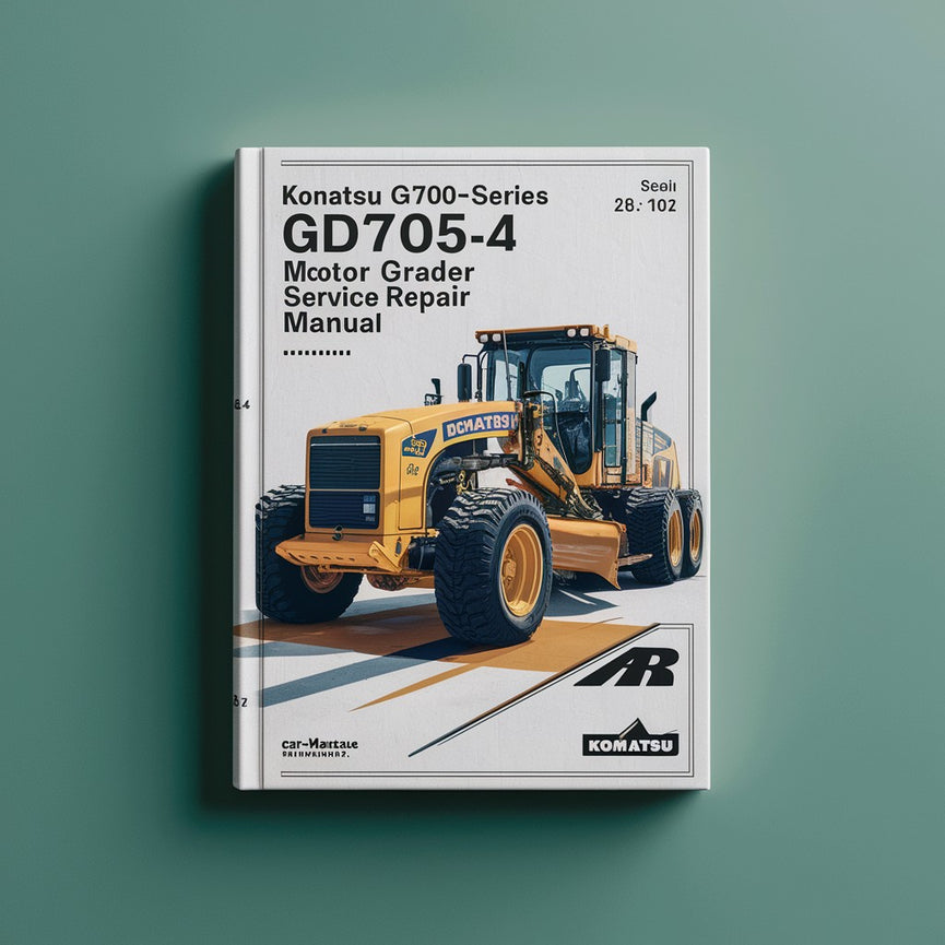 Manual de servicio y reparación de motoniveladoras Komatsu serie GD700-4 GD705A-4 GD705R-4