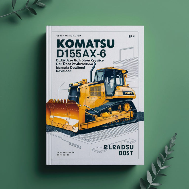 Manual de taller y reparación de la excavadora Komatsu D155AX-6 (número de serie: 80001 y posteriores)