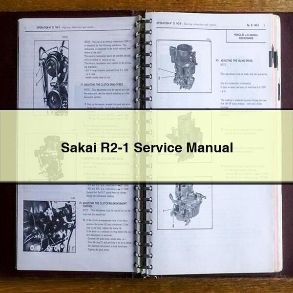 Sakai R2-1 Service Repair Manual