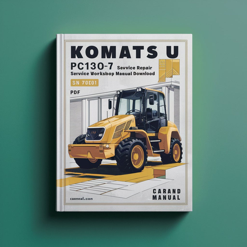 Manual de taller y reparación de la excavadora Komatsu PC130-7 (número de serie 70001 y posteriores)