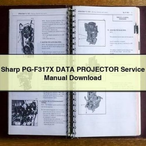 Sharp PG-F317X Data PROJECTOR Service Manual Download PDF