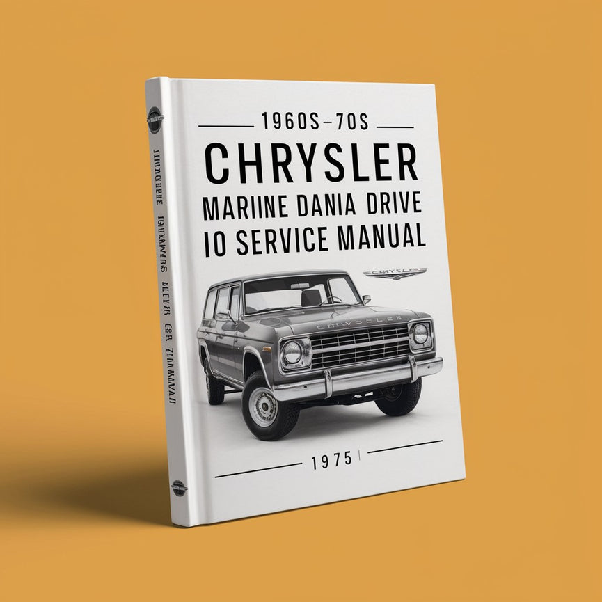 1960s-70s chysler marine dana stern drive IO Service Manual PDF Download