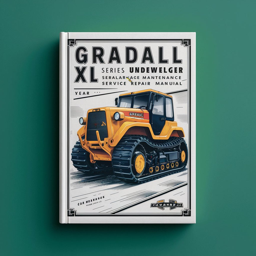 Manual de mantenimiento y reparación del tren de rodaje de orugas de la serie XL de Gradall