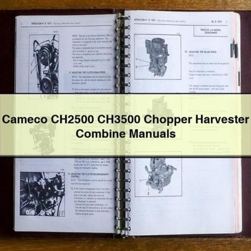 Cameco CH2500 CH3500 Chopper Harvester Combine Manuals PDF Download