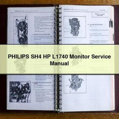 PHILIPS SH4 HP L1740 Monitor Service Manual PDF Download