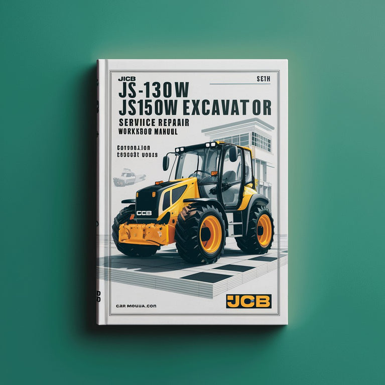 Manual de taller y reparación de excavadoras de ruedas Jcb Js130w Js150w