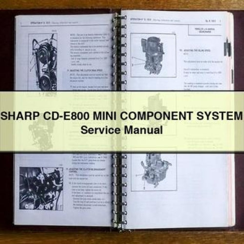 SHARP CD-E800 MINI Component System Service Manual PDF Download