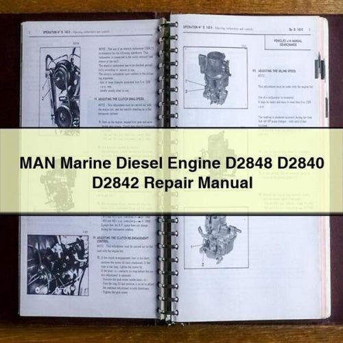 MAN Marine Diesel Engine D2848 D2840 D2842 Repair Manual PDF Download