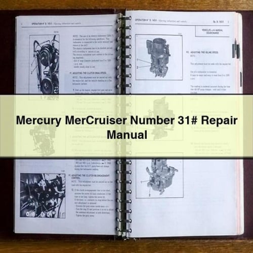 Mercury MerCruiser Number 31# Repair Manual Download PDF