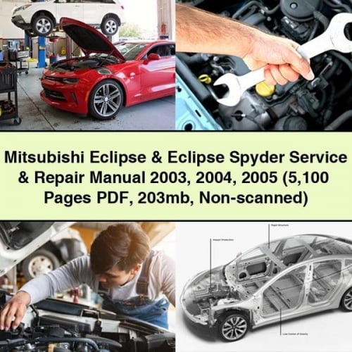 Mitsubishi Eclipse & Eclipse Spyder Service & Repair Manual 2003 2004 2005 (5 100+ Pages PDF 203mb Non-scanned) Download