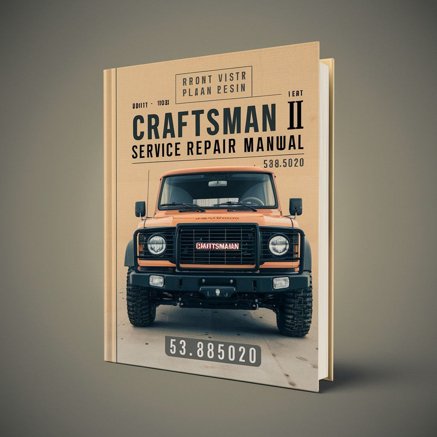 Craftsman II 10.32 Service Manual 536.885020 PDF Download